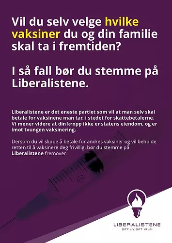 Liberalistene om vaksine